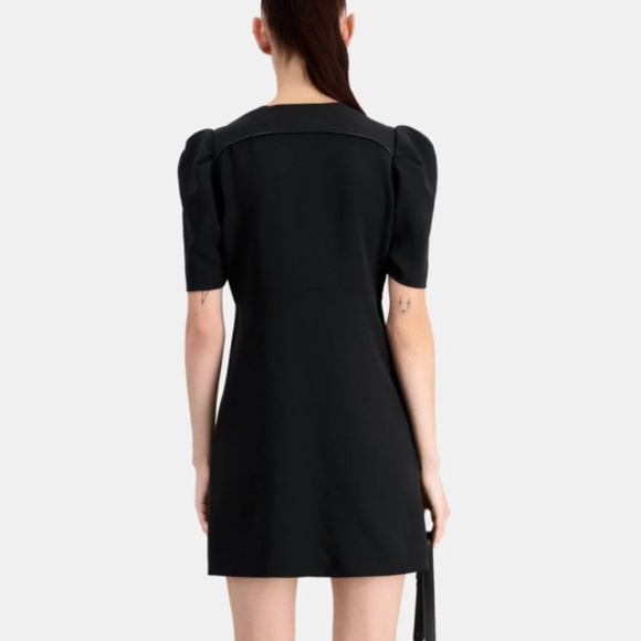 The Kooples Trend Short black crepe dress - Picture 3 of 8